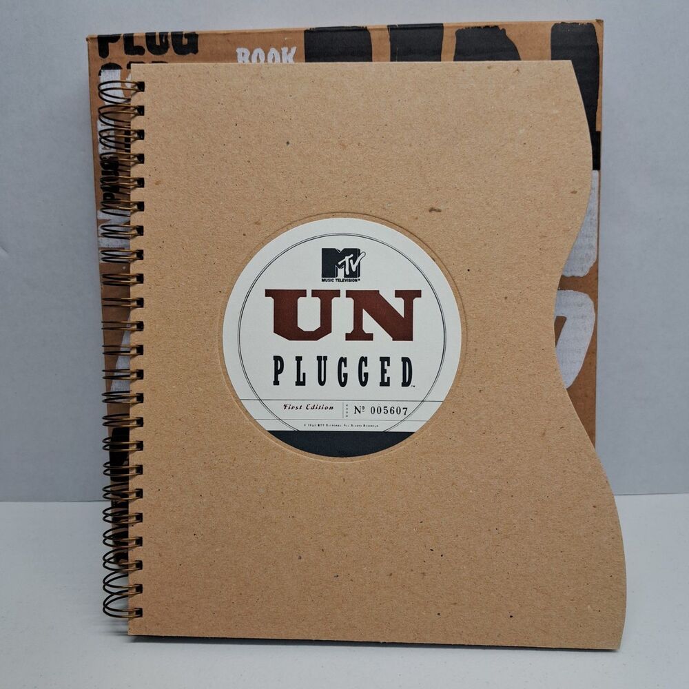 MTV's Unplugged by MTV Staff 1995 Spiral Bound with Box First Edition 005607